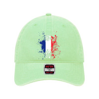 France Ink Spatter Flag Vectors Dyed Cap | Artistshot