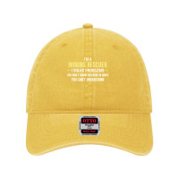 Mining Rescuer I Solve Problems Funny Gift Dyed Cap | Artistshot