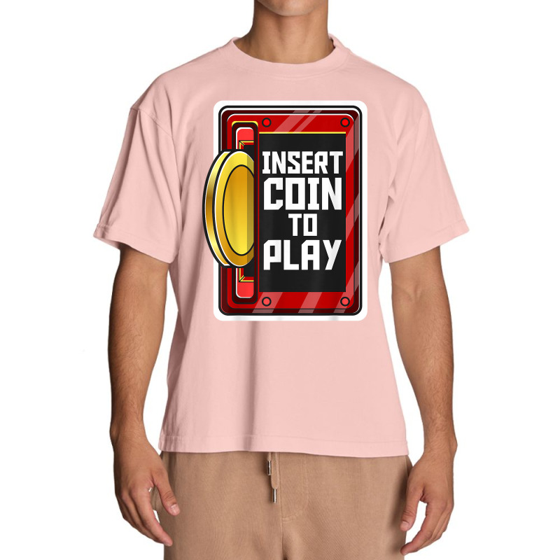 Vintage Arcade Game Insert Coin To Play Slot Retro Arcade T Shirt Urban Heavy T-shirt by moneyydopoienlc | Artistshot