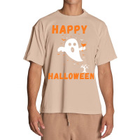 Halloween T  Shirt Happy Halloween Ghost Costumes Women Kids Men T  Sh Urban Heavy T-shirt | Artistshot