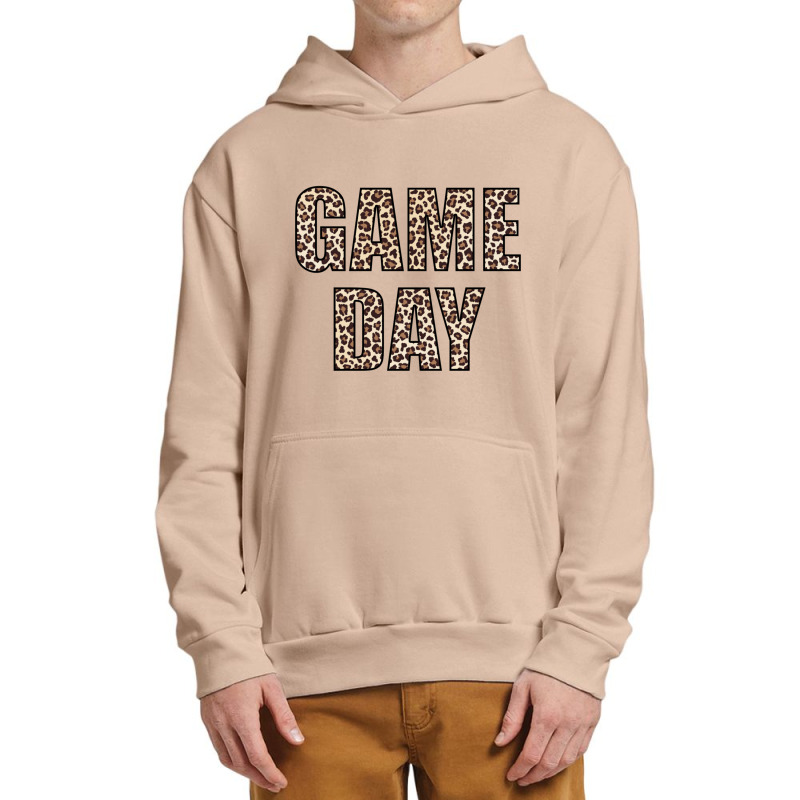 Game Day Leopard Football Fan Big Game Long Sleeve Urban Pullover Hoodie by Artist-Shannon | Artistshot