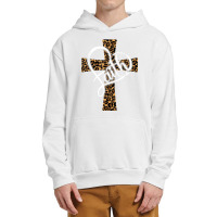 Love In Faith Tees Christian Religious Leopard Cheetah Cross Funny Wom Urban Pullover Hoodie | Artistshot