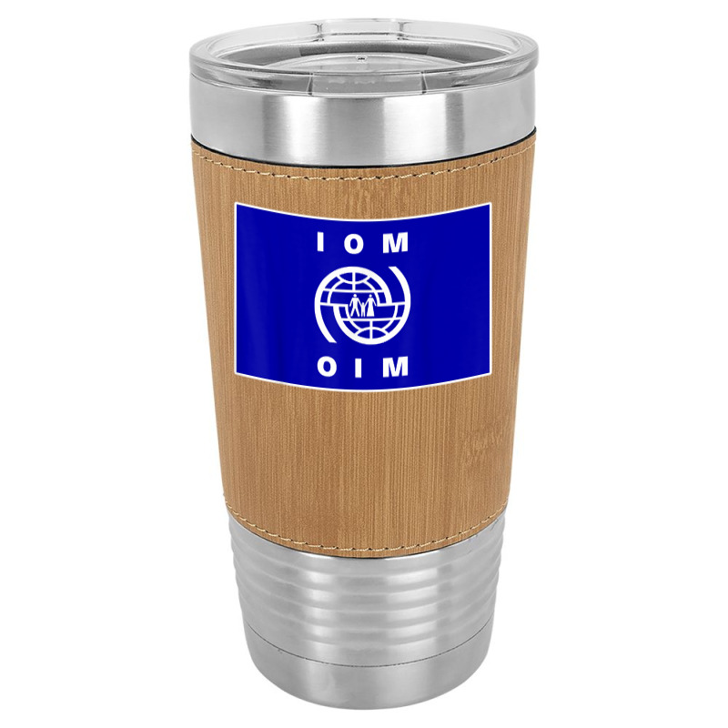 International Organization For Migration (iom) Flag T Shirt Leatherette Tumbler | Artistshot