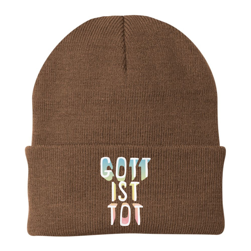 Nietzsche Gott Ist Tot 'god Is Dead' Philosophy Nihilism Tee Beanie by qulonuhun | Artistshot