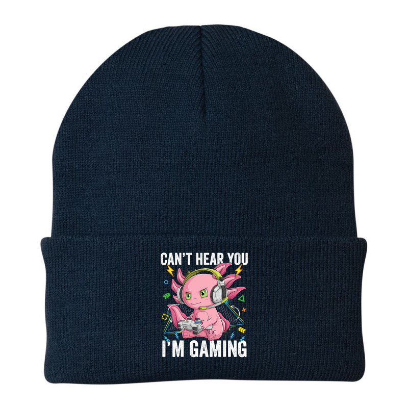 Axolotl Cant Hear You Im Gaming Axolotl Video Gamer Kawaii Anime 320 Beanie by circularflap | Artistshot