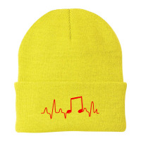 Music Note Heartbeat Beanie | Artistshot