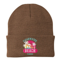 Womens Retro Cool Clearwater Beach Original Florida Sunset Beaches V N Beanie | Artistshot