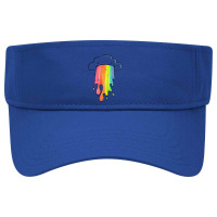 Cloud Overlay Rainbow Visor Hat | Artistshot