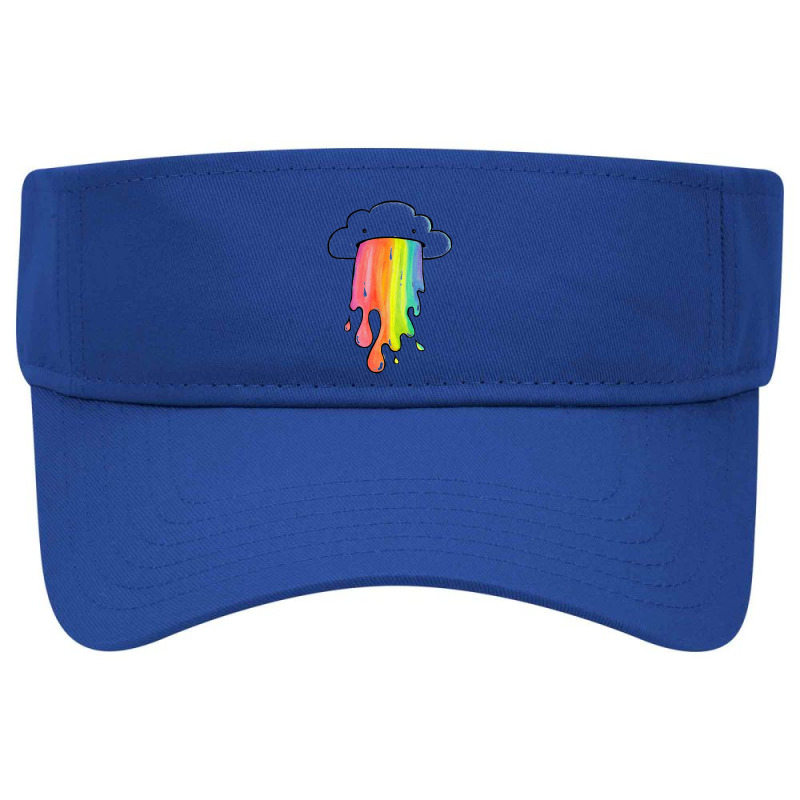 Cloud Overlay Rainbow Visor hat by lindumawardi | Artistshot