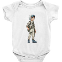 Vintage Comic Fighter Pilot Baby Bodysuit | Artistshot