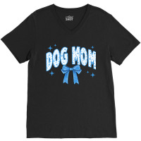 Dog Mom Coquette V-neck Tee | Artistshot