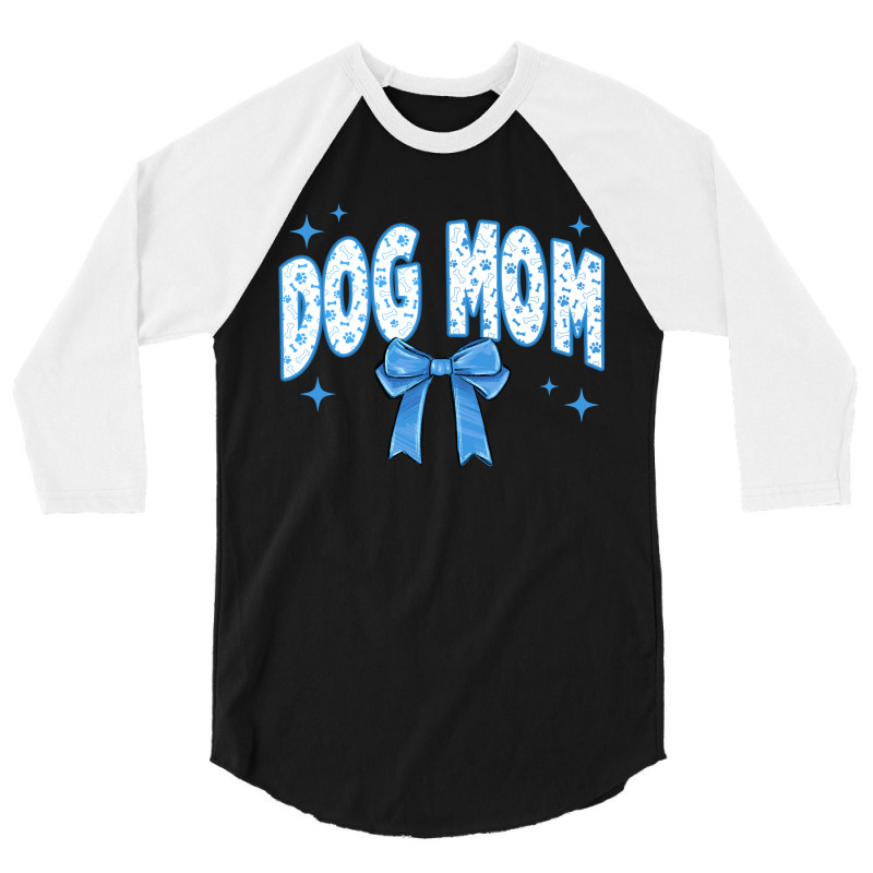 Dog Mom Coquette 3/4 Sleeve Shirt by Oma's Magic World | Artistshot