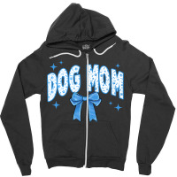 Dog Mom Coquette Zipper Hoodie | Artistshot