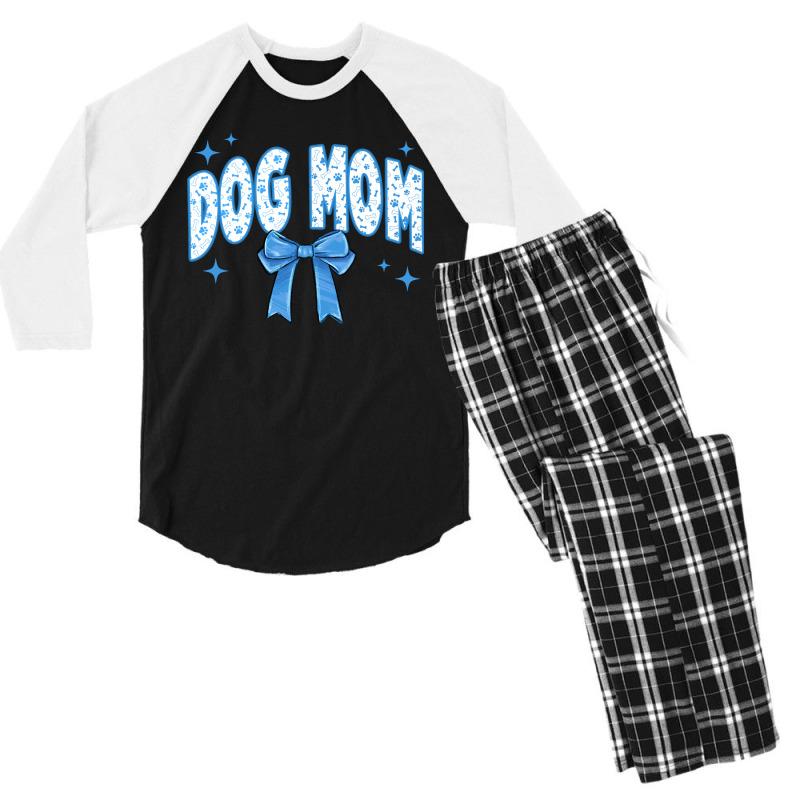 Dog Mom Coquette Men's 3/4 Sleeve Pajama Set by Oma's Magic World | Artistshot