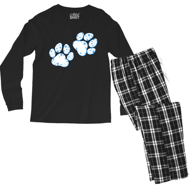 Dog Mom Coquette Men's Long Sleeve Pajama Set by Oma's Magic World | Artistshot