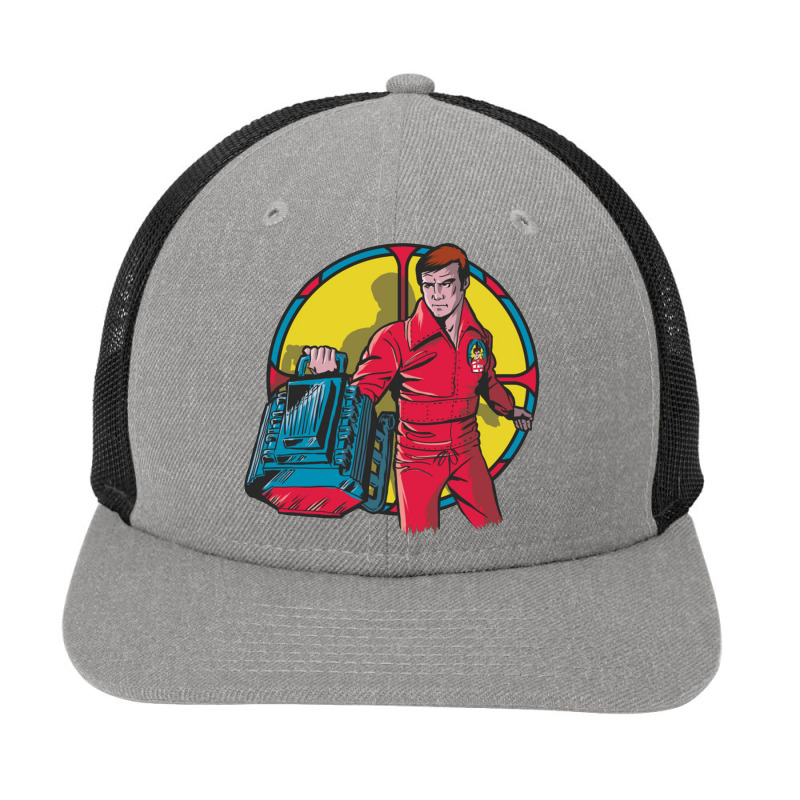 El Hombre Nuclear   Bionic Man Snapback Trucker Cap by kumkunari | Artistshot