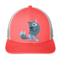 Cute Wolf Animation Snapback Trucker Cap | Artistshot