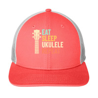 Eat Sleep Repeat T  Shirt Eat Sleep Ukulele Repeat Ukulele Headstock R Snapback Trucker Cap | Artistshot