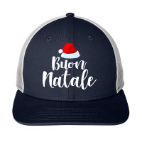 Buon Natale And Tanti Auguri Merry Christmas Italian Holiday Funny Gif Snapback Trucker Cap | Artistshot