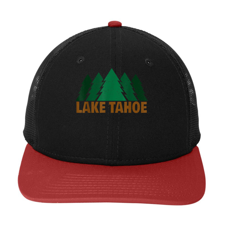 Lake Tahoe California Emerald Bay Pines T Shirt Snapback Trucker Cap by TeaMenShop | Artistshot