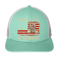 Thank You Veterans Combat Boots Veteran Day American Flag Snapback Trucker Cap | Artistshot