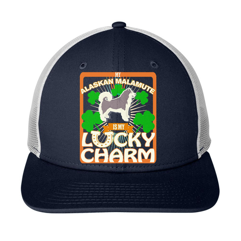 Alaskan Malamute T  Shirt My Alaskan Malamute Is My Lucky Charm   Gift Snapback Trucker Cap | Artistshot