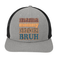 Mama Mommy Mom Bruh Vintage Leopard Boys Girls Kids Snapback Trucker Cap | Artistshot