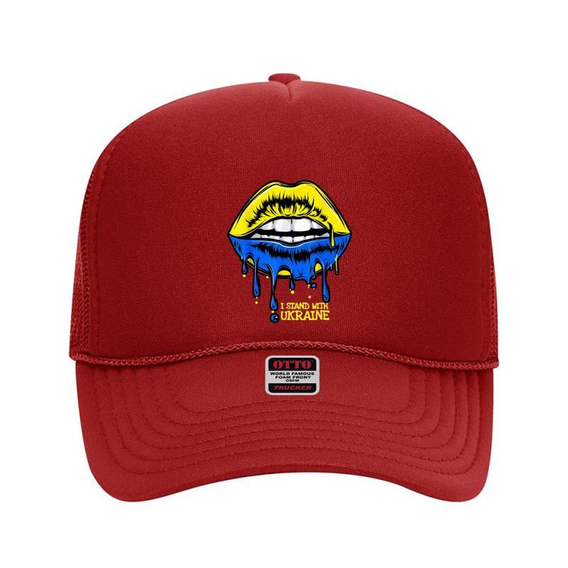 I Stand With Lips Flag Foam Trucker Hat | Artistshot