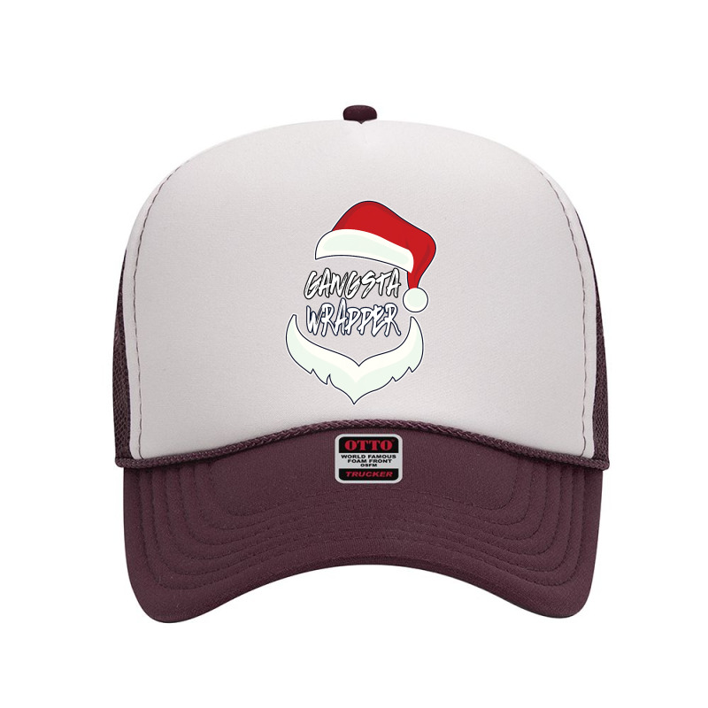 Christmas Gangsta Wrapper Santa Clause Foam Trucker Hat | Artistshot