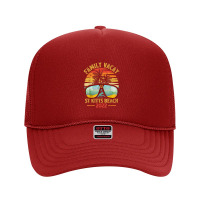 Vintage Family Vacation 2022 Lost Paradise St Kitts Beach Foam Trucker Hat | Artistshot