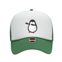 Penguin Dabbing Funny Sea Birds Dancing Foam Trucker Hat | Artistshot