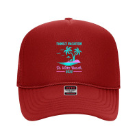 Family Vacation 2022 Vintage Lost Paradise St. Kitts Beach Premium Foam Trucker Hat | Artistshot