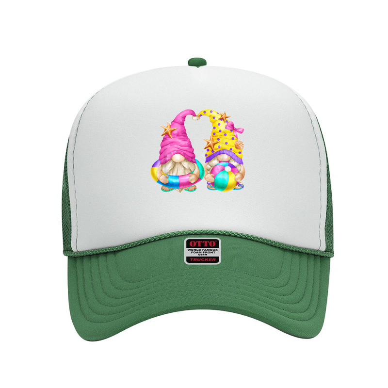 Beach Lover Gnomies With Flip Flops   Funny Summer Gnome T Shirt Foam Trucker Hat | Artistshot