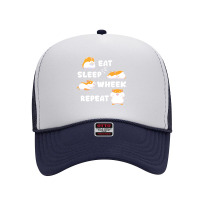 Guinea Pig T  Shirt Eat Sleep Wheek Guinea Pig Rodent Cavies Cavy Pet Foam Trucker Hat | Artistshot