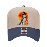 Dog Halloween Siberian Husky Jack O Lantern Pumpkin Adjustable Baseball Cap | Artistshot