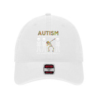 Autism It's A Different Ability Funny Dabbing Skeleton Gifts Premium T Dyed Cap | Artistshot