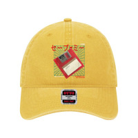 Vaporwave Aesthetic Style Floppy Disk 90s Japanese Otaku T Shirt Dyed Cap | Artistshot