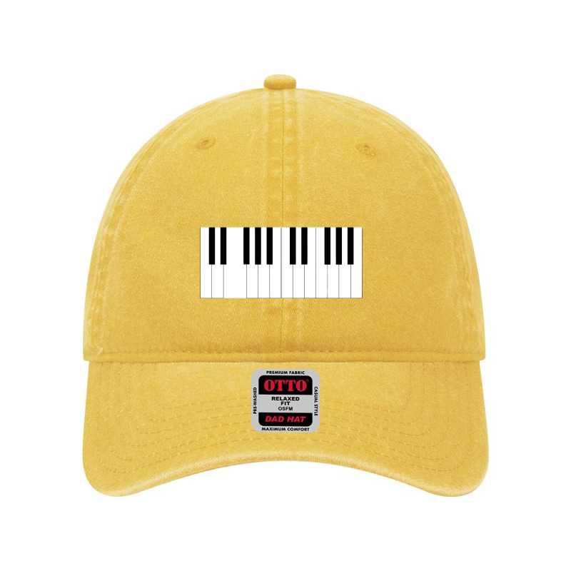 Piano Keyboard Dyed Cap by saterseim | Artistshot