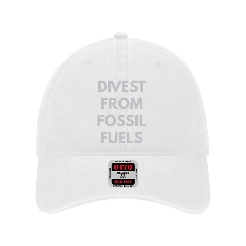 Divest From Fossil Fuels Dyed Cap by dudi2 | Artistshot