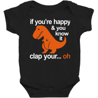 T-rex Clap Your Hands Baby Bodysuit | Artistshot