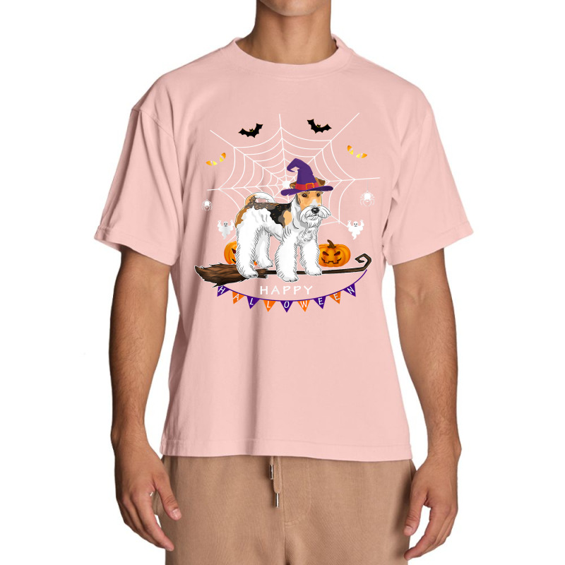 Airedale Witch Pumpkin Halloween Kids Mens Womens Dog Lover 172 Urban Heavy T-shirt | Artistshot