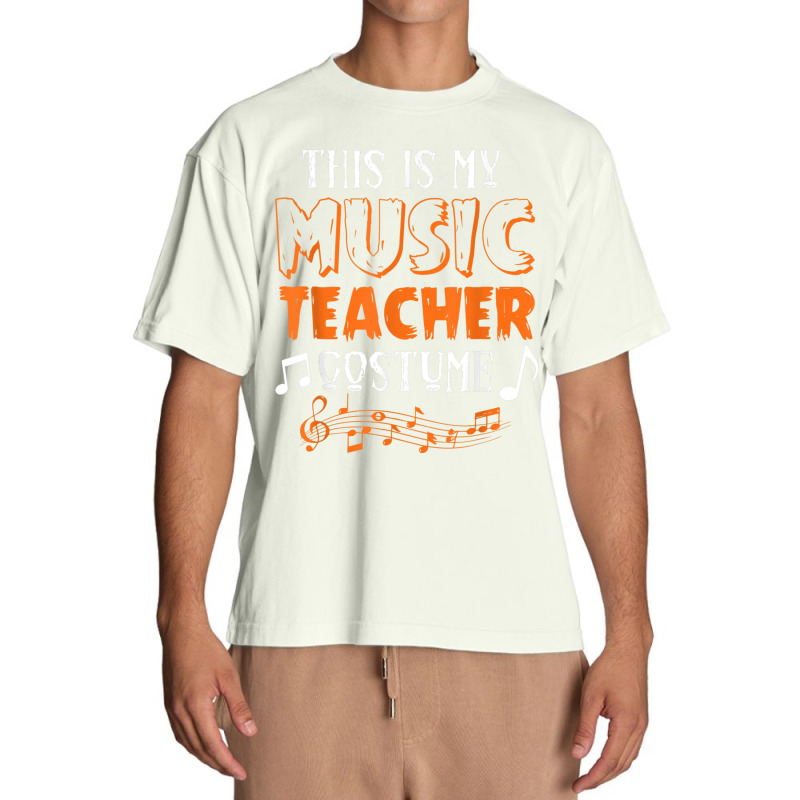 Funny This Is My Scary Music Teacher Halloween Costume Party Retro Urban Heavy T-shirt | Artistshot