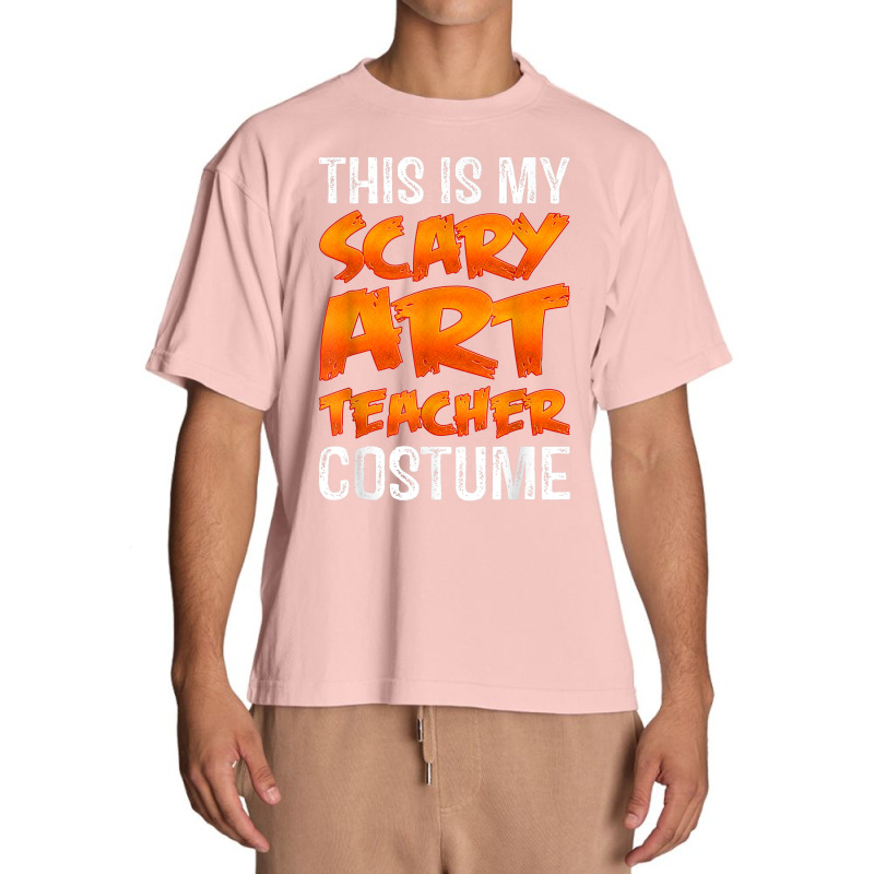 This Is My Scary Art Teacher Costume Shirt Funny Halloween Design Char Urban Heavy T-shirt | Artistshot