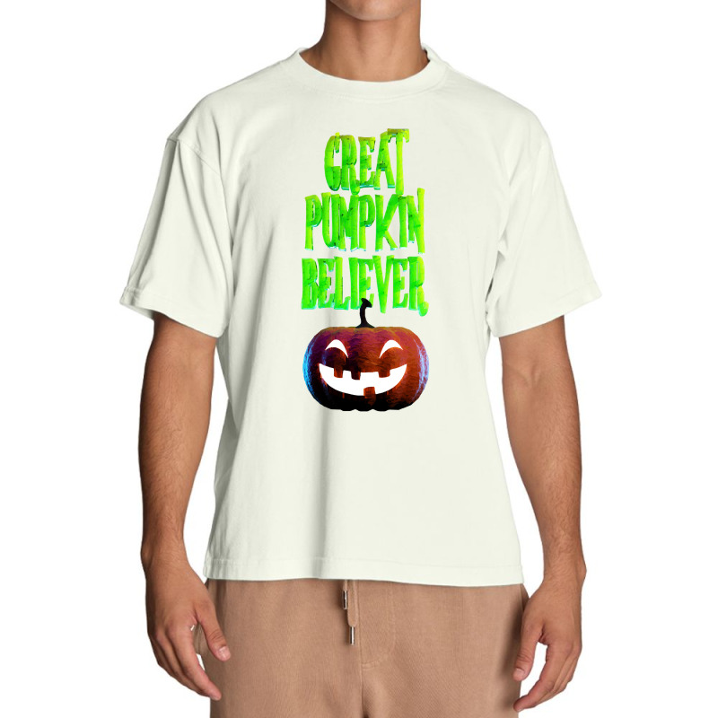 Great Pumpkin T  Shirt Great Pumpkin Believer In 3 D T  Shirt Urban Heavy T-shirt by orangesagreement | Artistshot