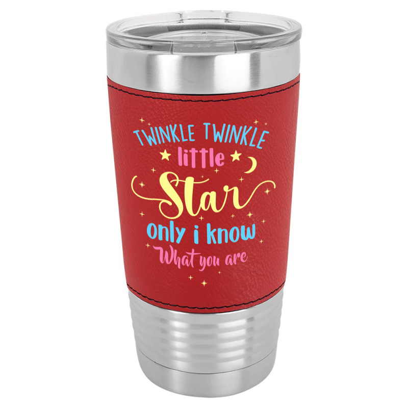 Twinkle Twinkle Little Star Gender Reveal Party Baby Shower Leatherette Tumbler | Artistshot