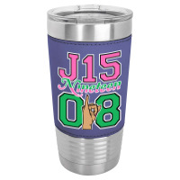 J15 Nineteen 08 Founder's Day Aka Women Hand Sign Sweatshirt Leatherette Tumbler | Artistshot