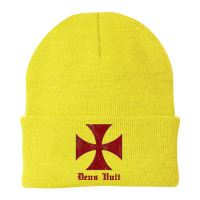 Deus Vult Templar Order Knights Templar Holy Cross Helmet T Shirt Beanie | Artistshot