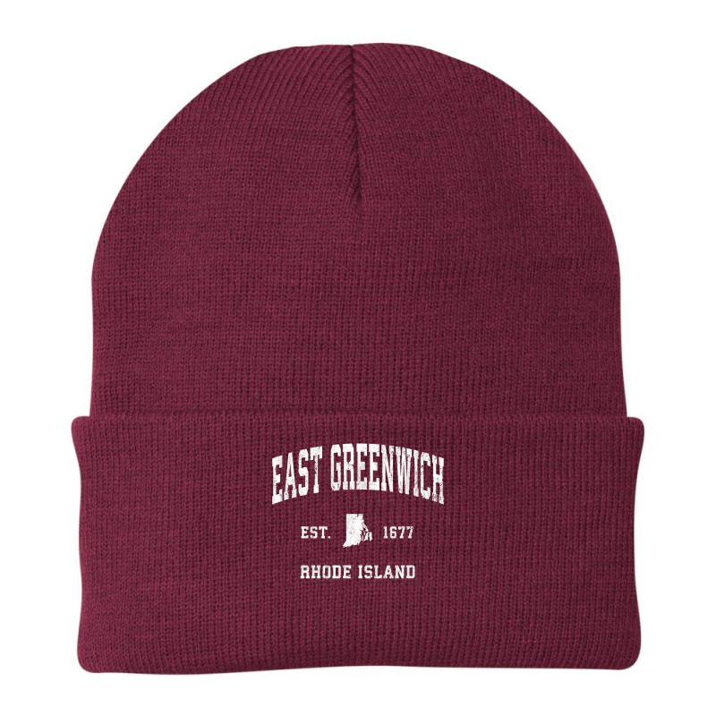 East Greenwich Rhode Island Ri Vintage Athletic Sports Desig T Shirt Beanie by vazwttopperve | Artistshot