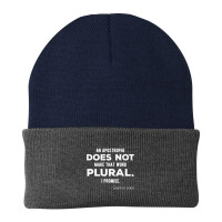 Funny Grammar Police T Shirt For English Teacher And Lingui Beanie | Artistshot