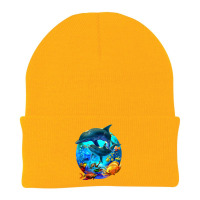 Dolphin Sea Life Save The Ocean Marine Biology Aquarium Beanie | Artistshot